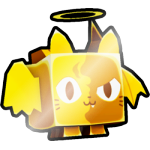 Shiny Golden Good vs Evil Cat