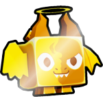 Shiny Golden Good vs Evil Dragon