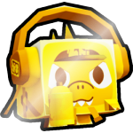 Shiny Golden Graffiti Dino