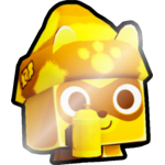 Shiny Golden Graffiti Raccoon