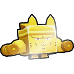 Shiny Golden Gym Cat
