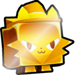 Shiny Golden Hacker Cat