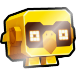Shiny Golden Hi-Tech Flamingo