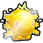 Shiny Golden Holographic Axolotl Ball