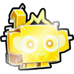 Shiny Golden Holographic Monkey