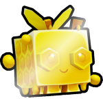 Shiny Golden Honey Bee
