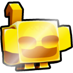 Shiny Golden Hooded Monkey