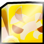 Shiny Golden Huge Abstract Dominus