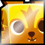 Shiny Golden Huge African Wild Dog