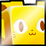 Shiny Golden Huge Angel Cat