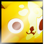 Shiny Golden Huge Blurred Bear Ball