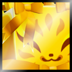 Shiny Golden Huge Candycane Kitsune