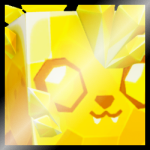 Shiny Golden Huge Crystal Bat