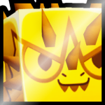 Shiny Golden Huge Dark Dragon