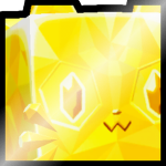 Shiny Golden Huge Diamond Cat