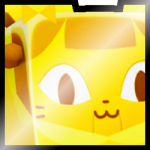 Shiny Golden Huge Doll Cat