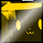 Shiny Golden Huge Forcefield Cat