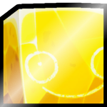 Shiny Golden Huge Happy Rock