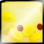 Shiny Golden Huge Jelly Butterfly