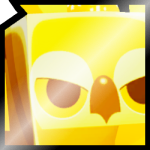 Shiny Golden Huge Jolly Owl