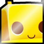 Shiny Golden Huge Meebo in a Spaceship