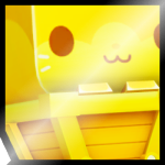 Shiny Golden Huge Minecart Hamster