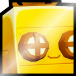 Shiny Golden Huge Mining Robot