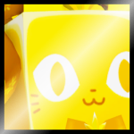 Shiny Golden Huge Nice Cat