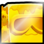 Shiny Golden Huge Ooze Axolotl