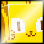 Shiny Golden Huge Pixel Cat