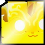 Shiny Golden Huge Quartz Fox