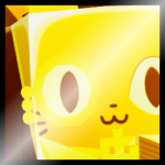 Shiny Golden Huge Rich Cat