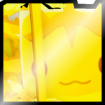 Shiny Golden Huge Sage Axolotl