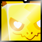 Shiny Golden Huge Shattered Heart Agony
