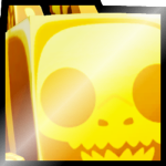 Shiny Golden Huge Skeleton Shark