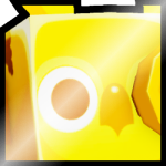 Shiny Golden Huge Telescope Owl
