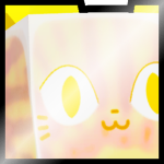 Shiny Golden Huge Tiedye Cat