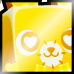 Shiny Golden Huge Valentines Bear
