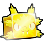 Shiny Golden Ice Snake