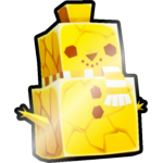 Shiny Golden Ice Snowman