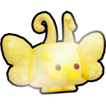 Shiny Golden Jelly Butterfly