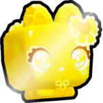 Shiny Golden Kawaii Cat