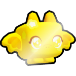 Shiny Golden Kawaii Dragon