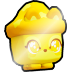Shiny Golden Kawaii Mushroom Fox