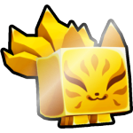 Shiny Golden Kitsune Fox