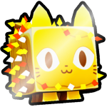 Shiny Golden Lit Cat