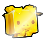 Shiny Golden Marzipan Piggy
