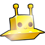 Shiny Golden Meebo in a Spaceship