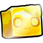 Shiny Golden Melted Slime