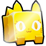 Shiny Golden Mermaid Cat